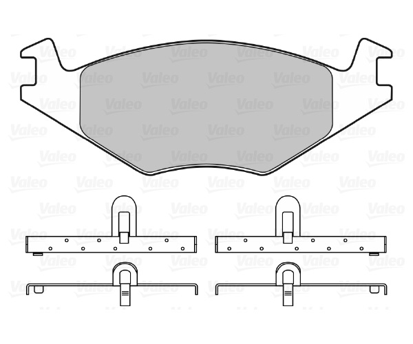 Brake Pad Set, disc brake - 598127 VALEO