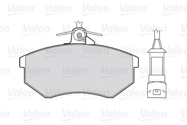 Комплект тормозных колодок, дисковый тормоз - 301003 VALEO