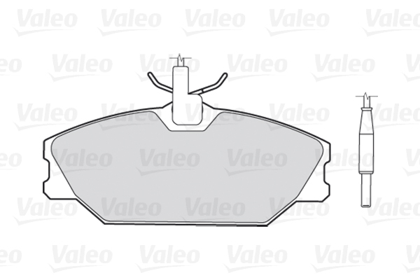 Комплект тормозных колодок, дисковый тормоз - 301061 VALEO