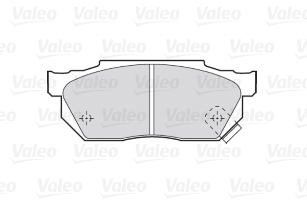 Комплект тормозных колодок, дисковый тормоз - 301047 VALEO