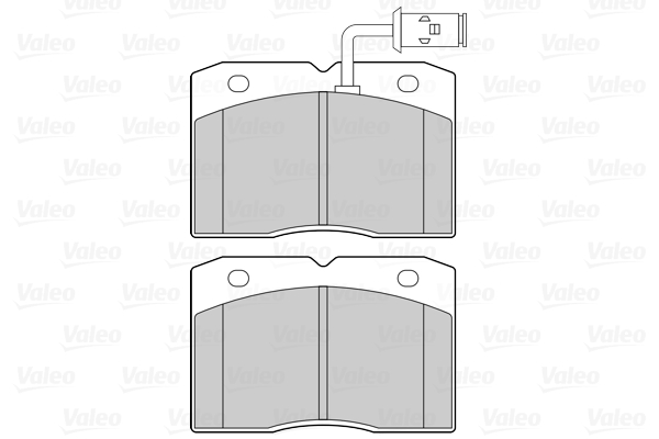 Комплект тормозных колодок, дисковый тормоз - 302293 VALEO