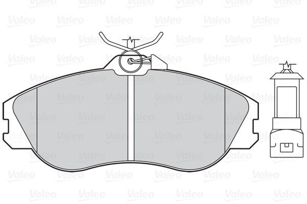 Brake Pad Set, disc brake - 302011 VALEO