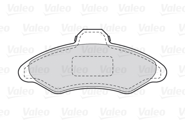 Комплект тормозных колодок, дисковый тормоз - 301172 VALEO