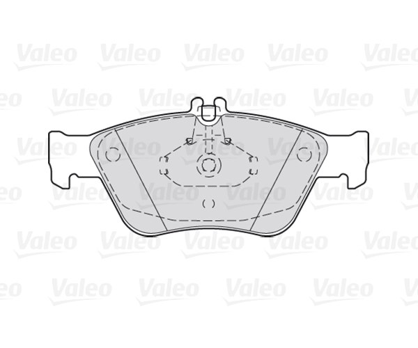 Комплект тормозных колодок, дисковый тормоз - 301357 VALEO