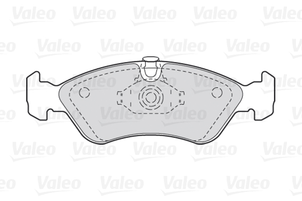 Brake Pad Set, disc brake - 301184 VALEO
