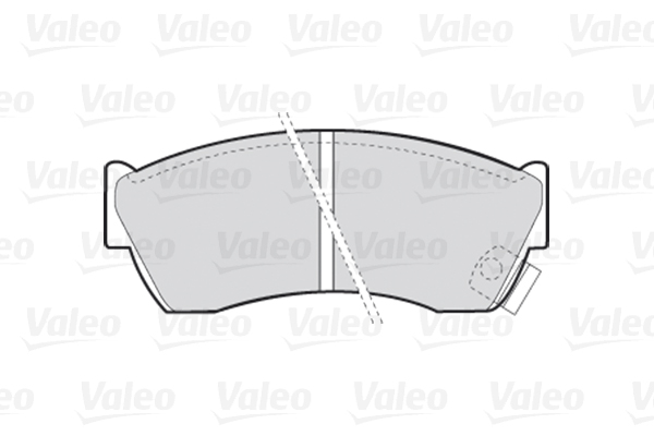 Комплект тормозных колодок, дисковый тормоз - 301666 VALEO