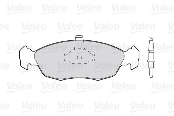 Комплект тормозных колодок, дисковый тормоз - 301038 VALEO
