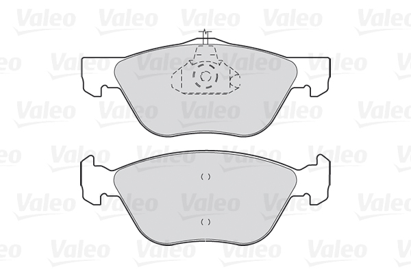 Комплект тормозных колодок, дисковый тормоз - 301023 VALEO