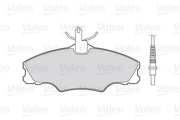 Комплект тормозных колодок, дисковый тормоз - 301068 VALEO