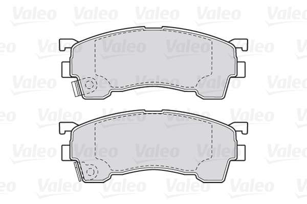 Комплект тормозных колодок, дисковый тормоз - 301629 VALEO