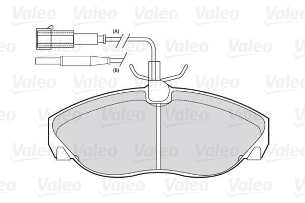 Комплект тормозных колодок, дисковый тормоз - 301010 VALEO