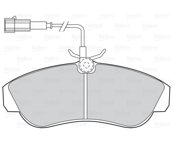 Brake Pad Set, disc brake - 302061 VALEO