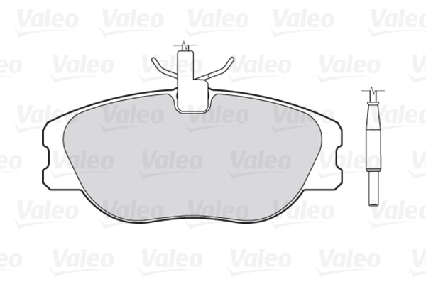 Комплект тормозных колодок, дисковый тормоз - 301064 VALEO