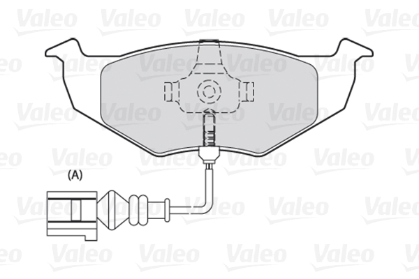 Комплект тормозных колодок, дисковый тормоз - 301488 VALEO