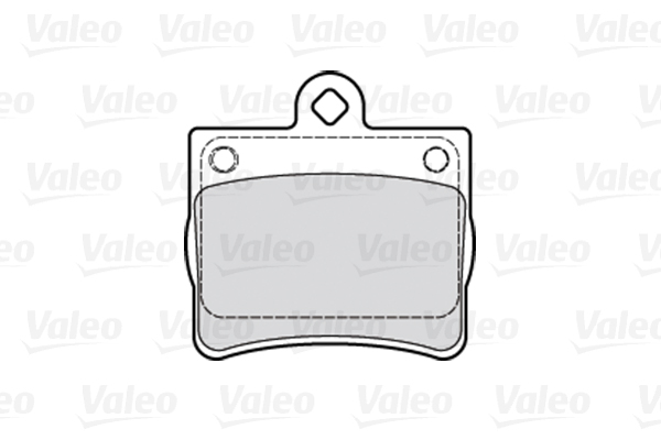 Комплект тормозных колодок, дисковый тормоз - 301763 VALEO