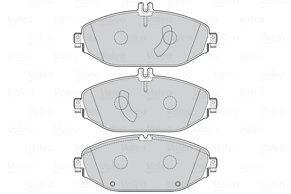 Комплект тормозных колодок, дисковый тормоз - 302305 VALEO