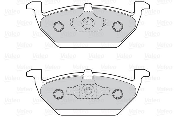 Комплект тормозных колодок, дисковый тормоз - 302029 VALEO