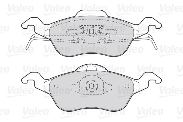 Комплект тормозных колодок, дисковый тормоз - 301317 VALEO