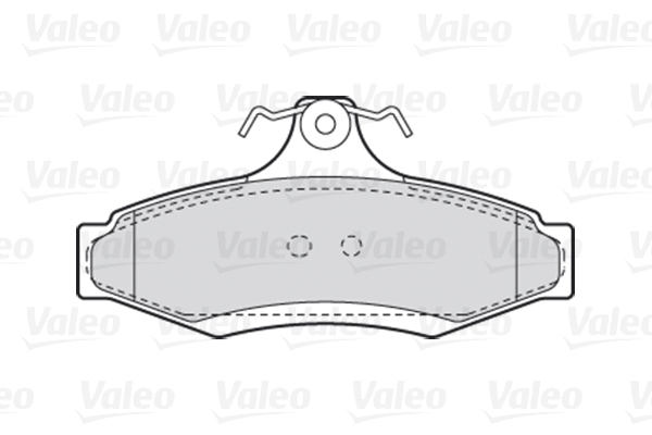 Комплект тормозных колодок, дисковый тормоз - 301902 VALEO