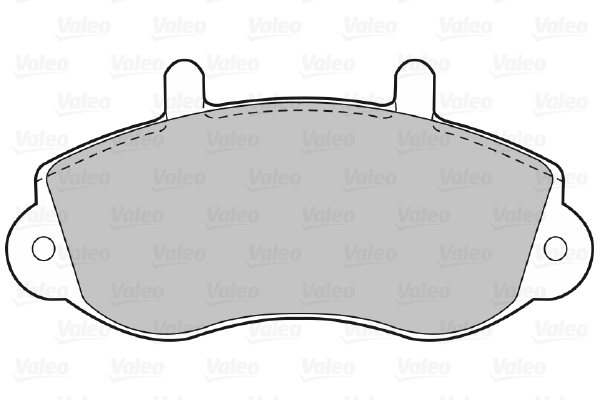 Комплект тормозных колодок, дисковый тормоз - 598490 VALEO