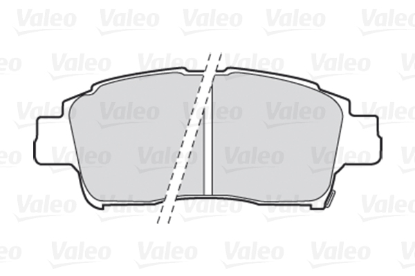 Комплект тормозных колодок, дисковый тормоз - 301606 VALEO