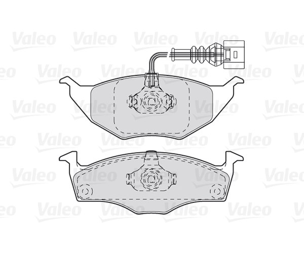 Brake Pad Set, disc brake - 301734 VALEO