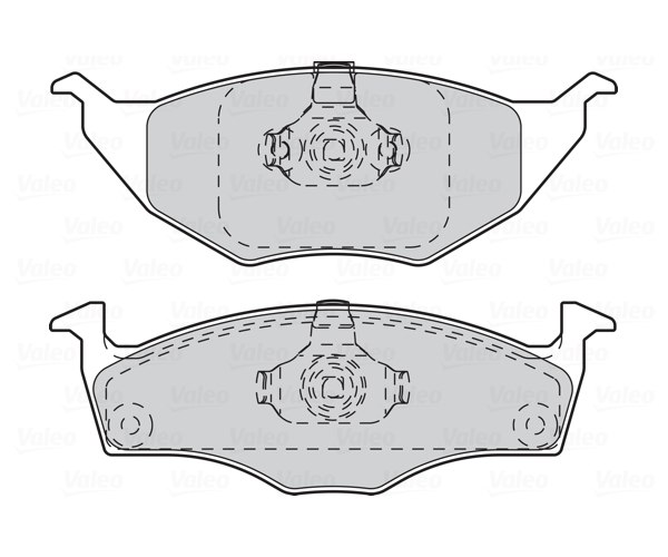 Brake Pad Set, disc brake - 301735 VALEO