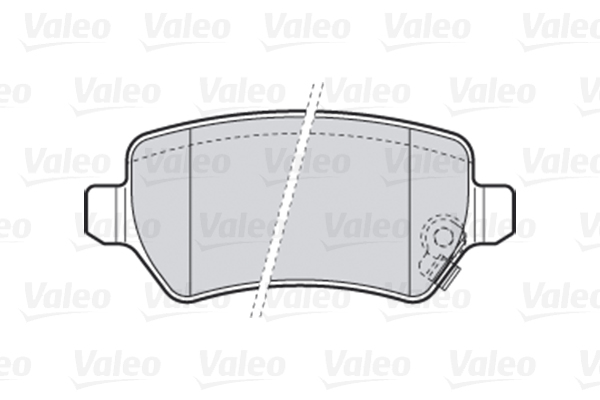 Комплект тормозных колодок, дисковый тормоз - 301584 VALEO