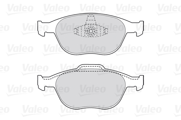 Комплект тормозных колодок, дисковый тормоз - 301639 VALEO
