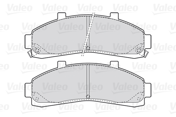 Комплект тормозных колодок, дисковый тормоз - 301906 VALEO