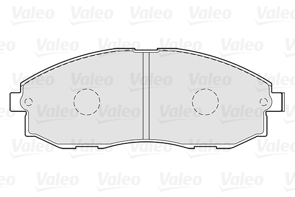 Комплект тормозных колодок, дисковый тормоз - 301908 VALEO