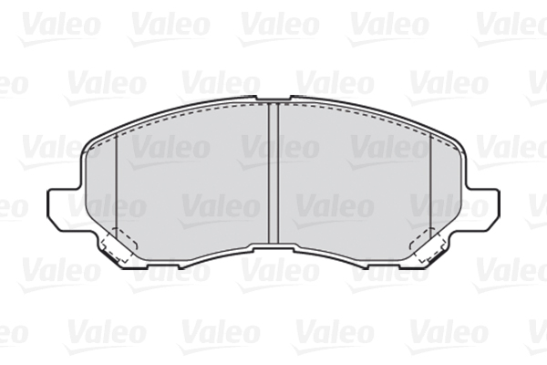 Комплект тормозных колодок, дисковый тормоз - 301886 VALEO