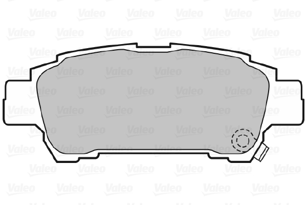 Комплект тормозных колодок, дисковый тормоз - 598542 VALEO