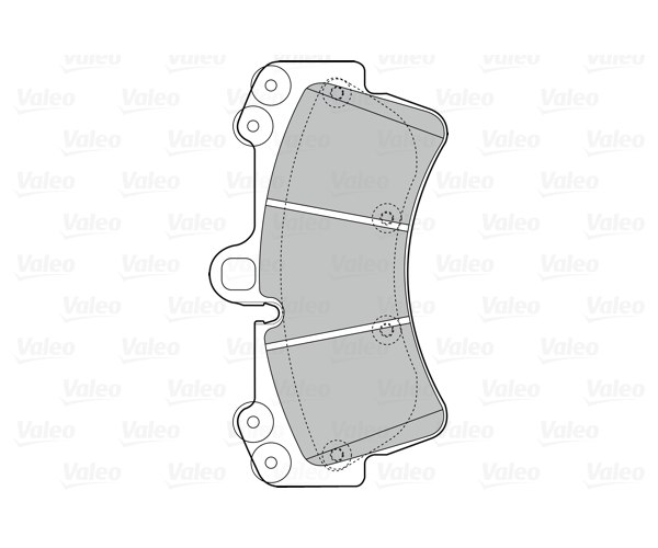 Brake Pad Set, disc brake - 302043 VALEO