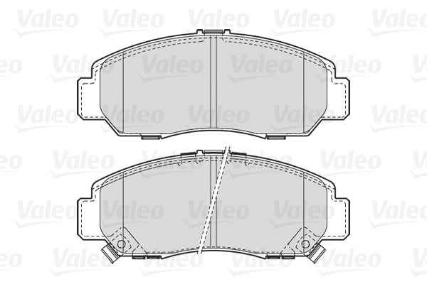 Комплект тормозных колодок, дисковый тормоз - 301887 VALEO