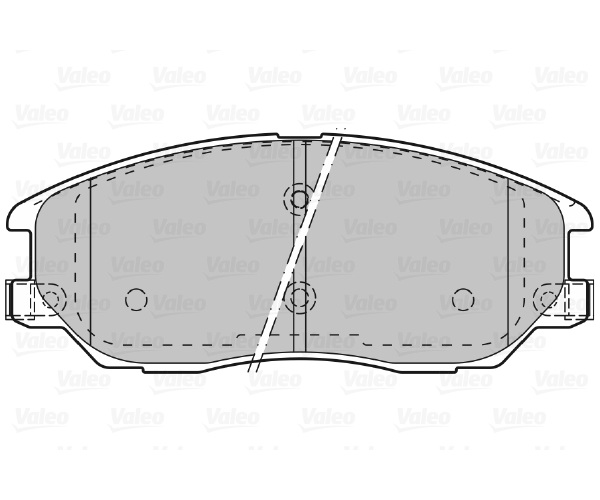 Brake Pad Set, disc brake - 598871 VALEO