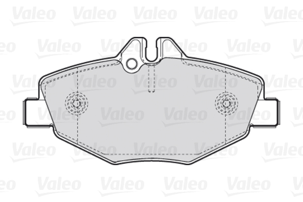 Комплект тормозных колодок, дисковый тормоз - 301638 VALEO
