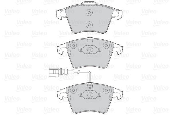 Комплект тормозных колодок, дисковый тормоз - 302042 VALEO