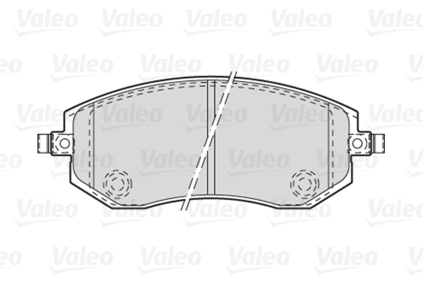 Комплект тормозных колодок, дисковый тормоз - 301853 VALEO