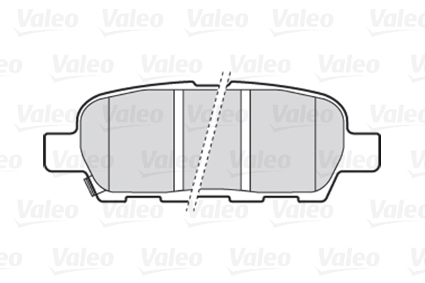 Комплект тормозных колодок, дисковый тормоз - 301009 VALEO