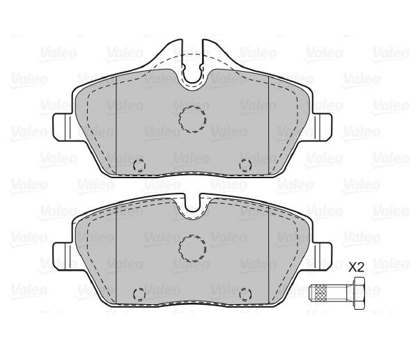 Brake Pad Set, disc brake - 598699 VALEO