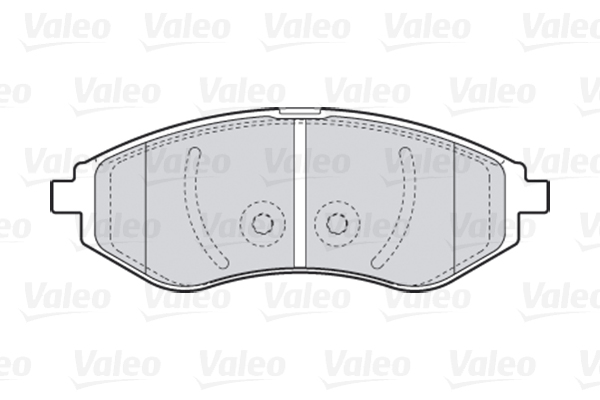 Комплект тормозных колодок, дисковый тормоз - 301644 VALEO