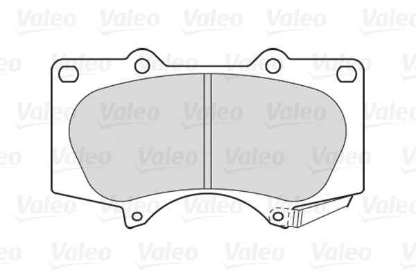 Комплект тормозных колодок, дисковый тормоз - 301857 VALEO