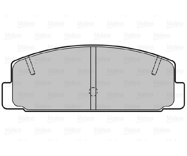 Brake Pad Set, disc brake - 598780 VALEO