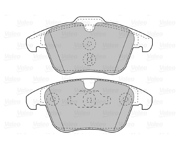 Brake Pad Set, disc brake - 598879 VALEO