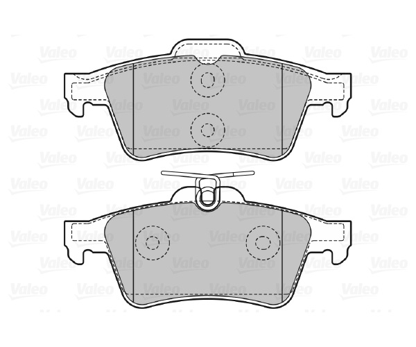 Brake Pad Set, disc brake - 598783 VALEO