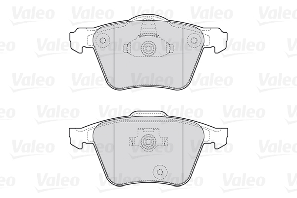 Комплект тормозных колодок, дисковый тормоз - 301657 VALEO