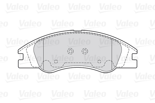 Комплект тормозных колодок, дисковый тормоз - 301705 VALEO