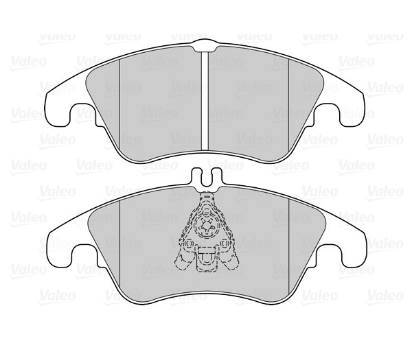 Brake Pad Set, disc brake - 302303 VALEO