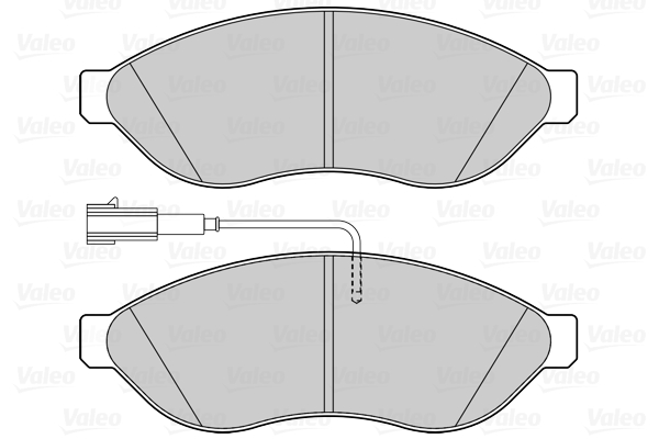 Комплект тормозных колодок, дисковый тормоз - 302263 VALEO